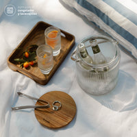 Set Hielera 3,8 lts + 6 Vasos Largos 350ml Charlotte Simplit