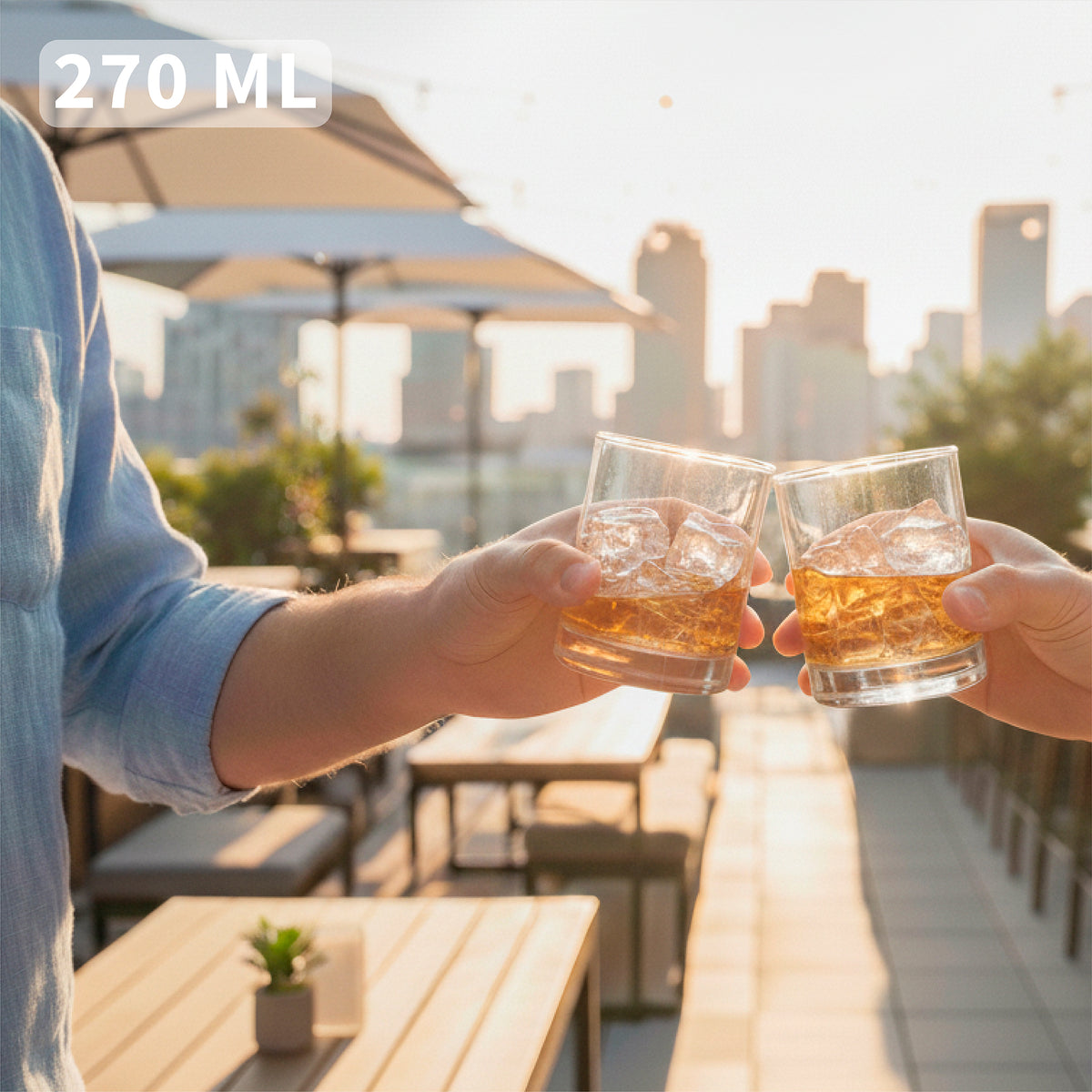 Set 6 Vasos Whisky Kentucky 270ml Simplit