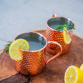 Set 4 Vasos Moscow Mule Mojito Mug Cobre + Bombillas Simplit