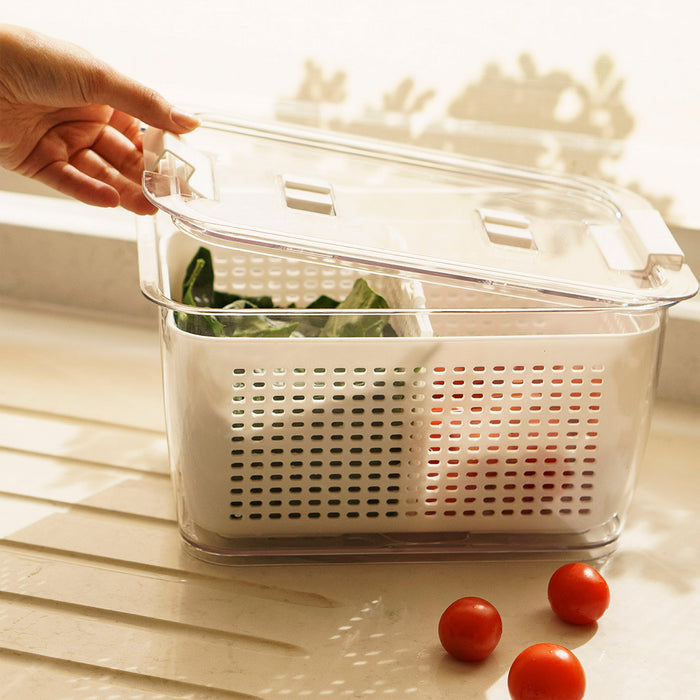 Organizador Refrigerador con Cesta L Simplit