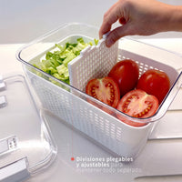 Organizador Refrigerador con Cesta L Simplit