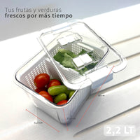 Organizador Refrigerador con Cesta M Simplit