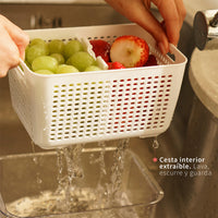 Organizador Refrigerador con Cesta M Simplit