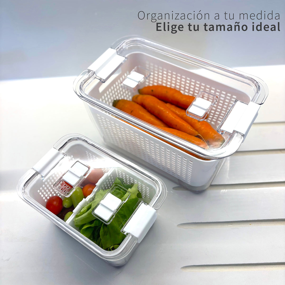 Organizador Refrigerador con Cesta M Simplit