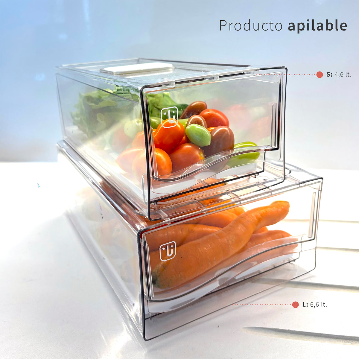 Organizador Refrigerador con Drenaje S Simplit