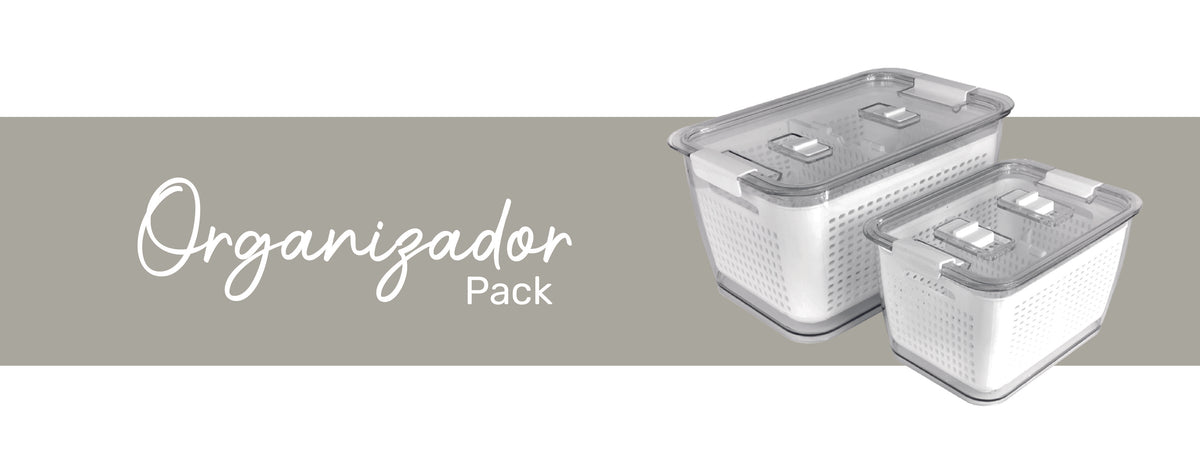 Simplit | Pack Caja Organizadora Refrigerador M + L