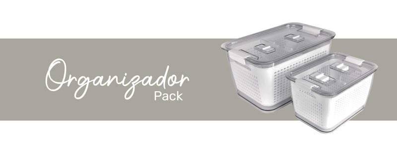 Simplit | Pack Caja Organizadora Refrigerador M + L
