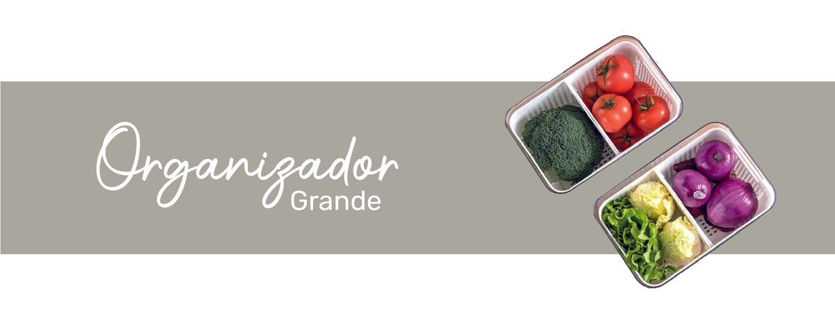 Simplit | Caja Organizadora Refrigerador con Cesta Grande