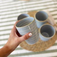 Set 8 Vasos Cerámica 330 ml Amalfi Simplit
