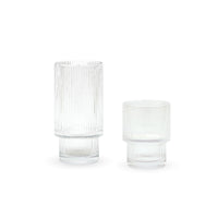 Set 12 Vasos Largos 350ml y Cortos 200ml Charlotte