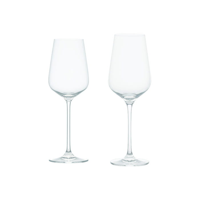 Set 12 Copas de Cristal: Vino Tinto 540ml y Blanco 400ml