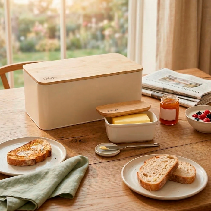 Pack Mantequillero 300ml + Panera Metálica Simplit