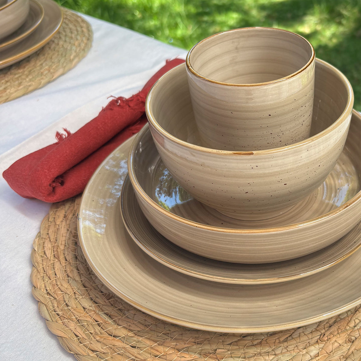 Set 4 Platos Fondo Cerámica 26,7cm Siena Simplit