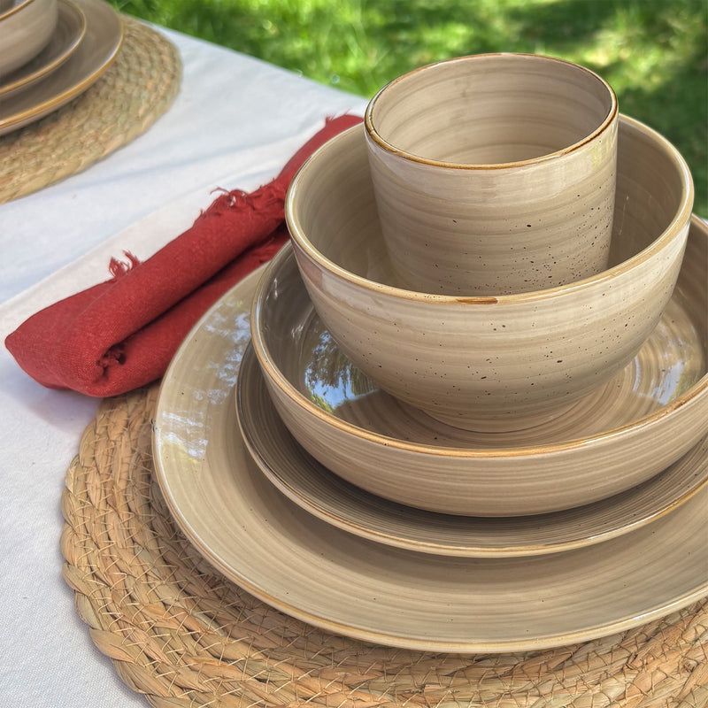 Set 4 Platos Fondo Cerámica 26,7cm Siena Simplit