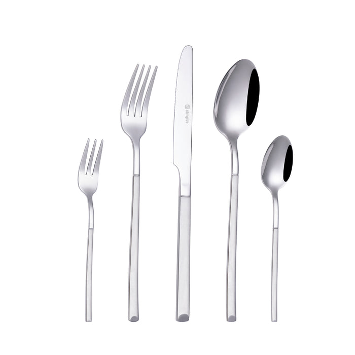 Set de Cuchillería 30 pcs Cubiertos Acero Inoxidable Puglia