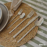 Simplit Cuchillería Puglia — vista superior set 30 piezas desplegado