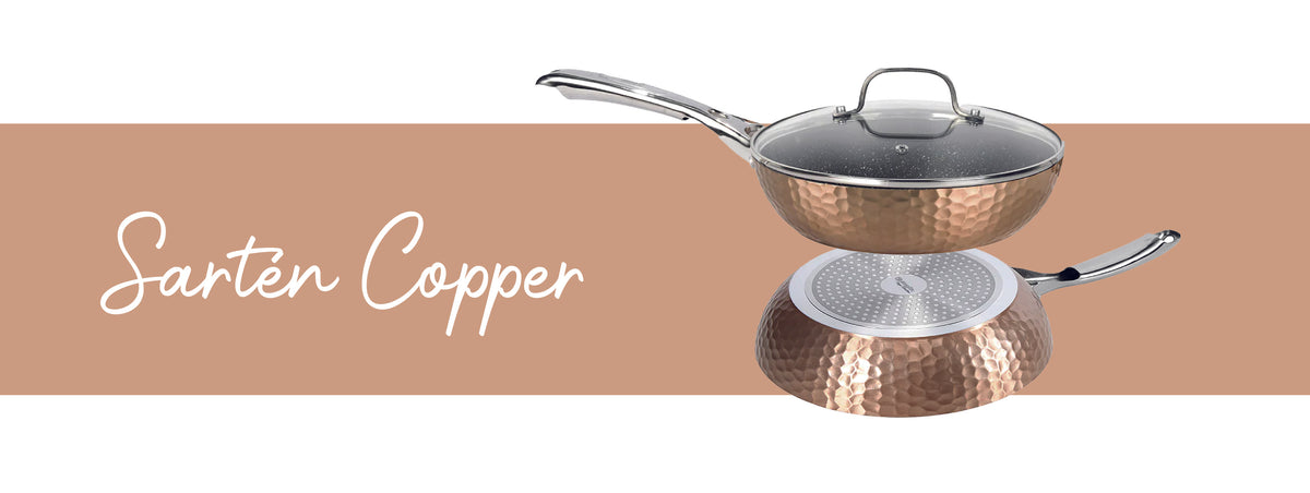 Simplit | Sartén Antiadherente Tapa 28cm Copper