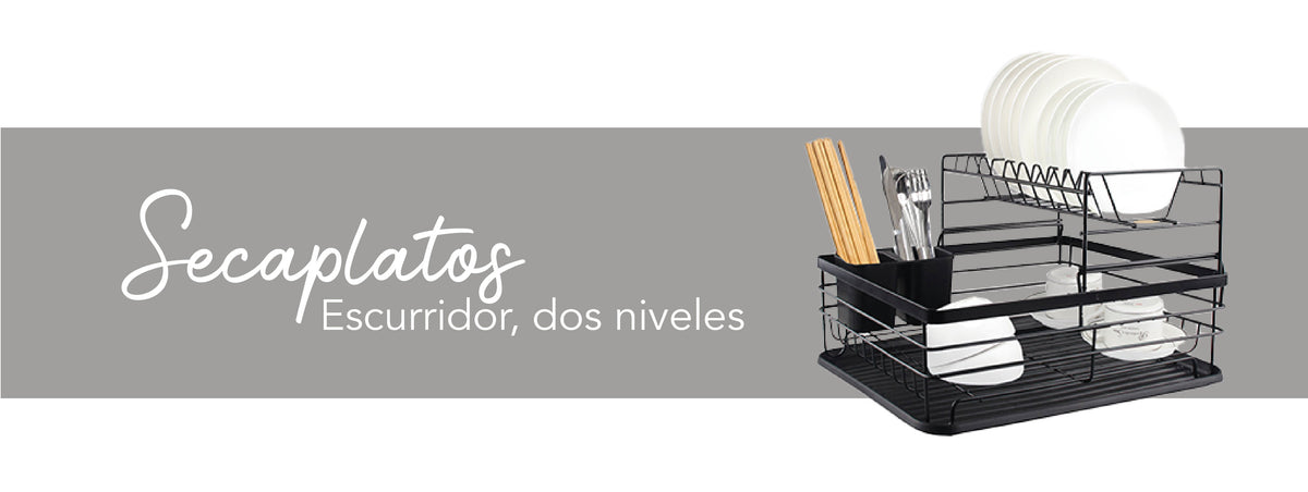 Secaplatos Escurridor 2 Niveles Acero Inox