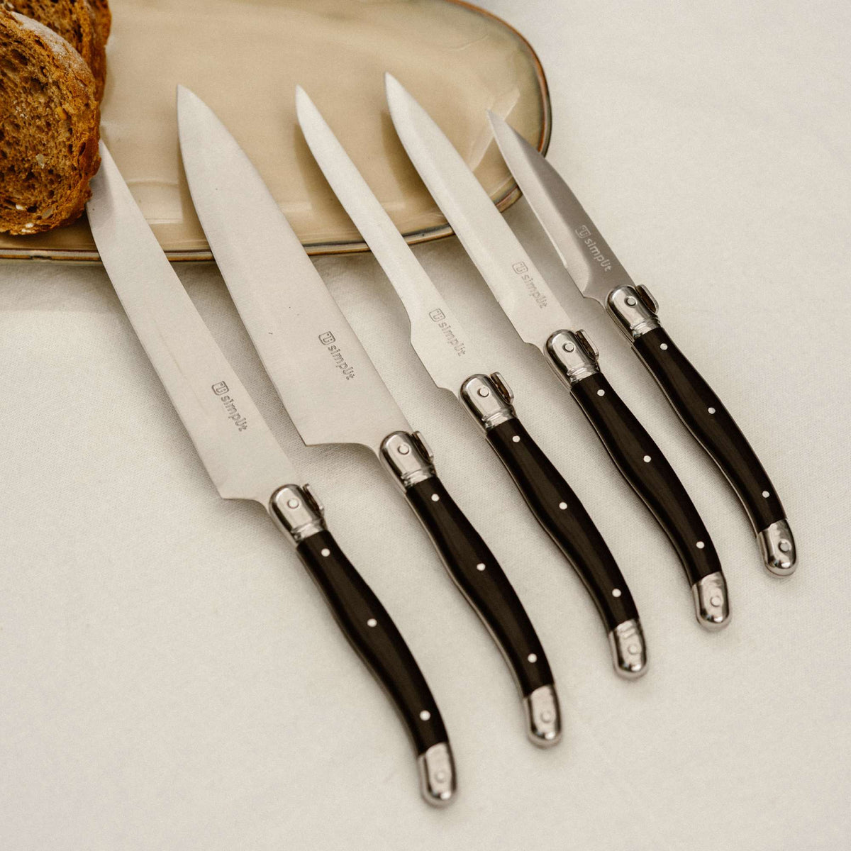 Set Cuchillos 5 pcs Paris Acero Inoxidable Simplit