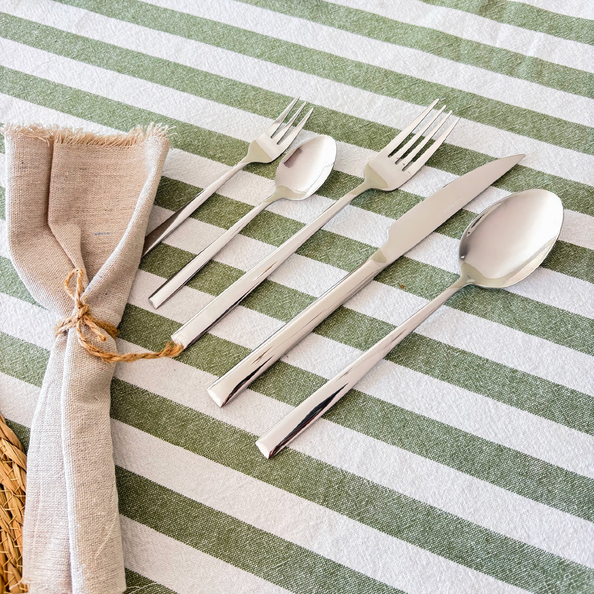 Set de Cuchillería 30 pcs Cubiertos Acero Inoxidable Sicilia