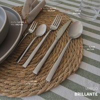 Set de Cuchillería 30 pcs Cubiertos Acero Inoxidable Sicilia