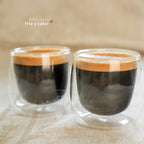 Set 4 Tazas Vidrio Doble Pared Expreso 80 ml Simplit – foto 7