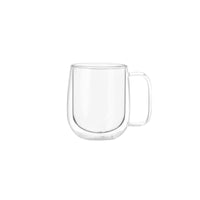 Set 2 Tazas Mug de Vidrio Doble Pared 300 ml Simplit