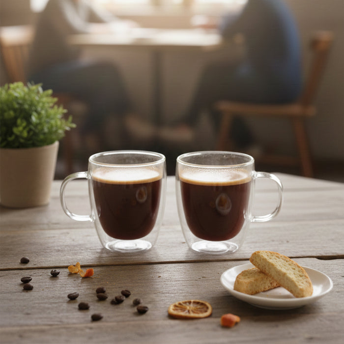 Taza de Vidrio Doble Pared 350 ml Simplit