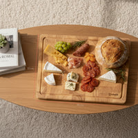 Tabla Para Picar Madera 40x28cm + Set Cuchillos Küche 5 pcs Acero Inoxidable