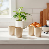 Set 4 Tazas Cerámica 330ml Siena Simplit