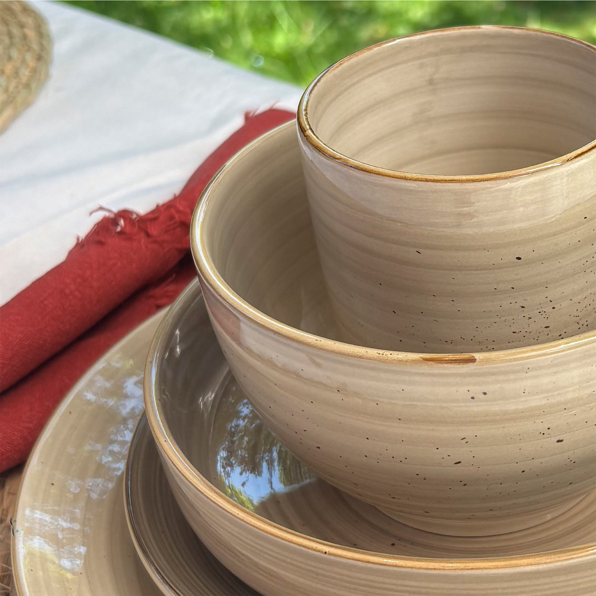 Set 4 Tazas Cerámica 330ml Siena Simplit