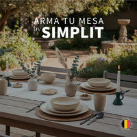 Set 4 Tazas Cerámica 330ml Siena Simplit