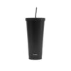 Vaso Térmico Tumbler 750ml con Tapa y Bombilla Negro Simplit