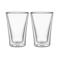 Set 4 Vasos Vidrio Doble Pared 400 ml Simplit