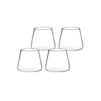 Pack 4 Vasos de Vidrio Estilo Japonés 320 ml Simplit
