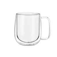 Set 4 Tazas Mug de Vidrio Doble Pared 300 ml Simplit