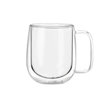 Set 4 Tazas Mug de Vidrio Doble Pared 300 ml Simplit