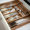 Organizador Cubiertos Expandible Madera Acasia Basel Simplit