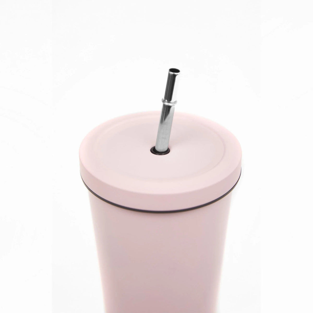Vaso Térmico Tumbler 750ml Tapa y Bombilla Rosado Simplit