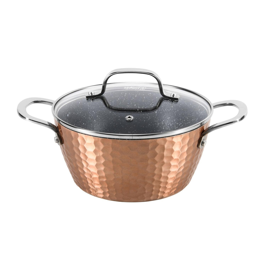 Simplit Batería Copper — lifestyle cocinando en vitrocerámica