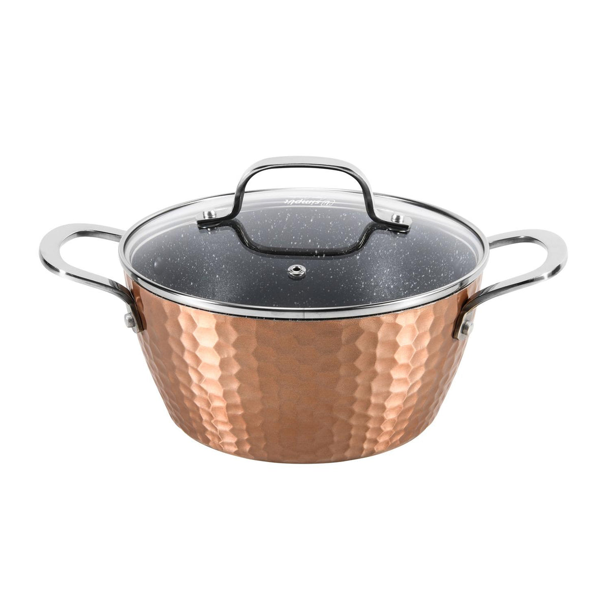 Simplit Batería Copper — lifestyle cocinando en vitrocerámica