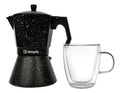 Pack Cafetera Italiana 4 Tazas + Taza Doble Pared 350 ml