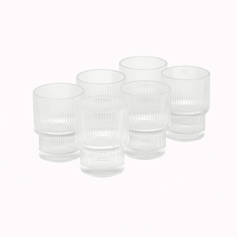 Set 6 Vasos Corto Vintage Charlotte 200ml Simplit