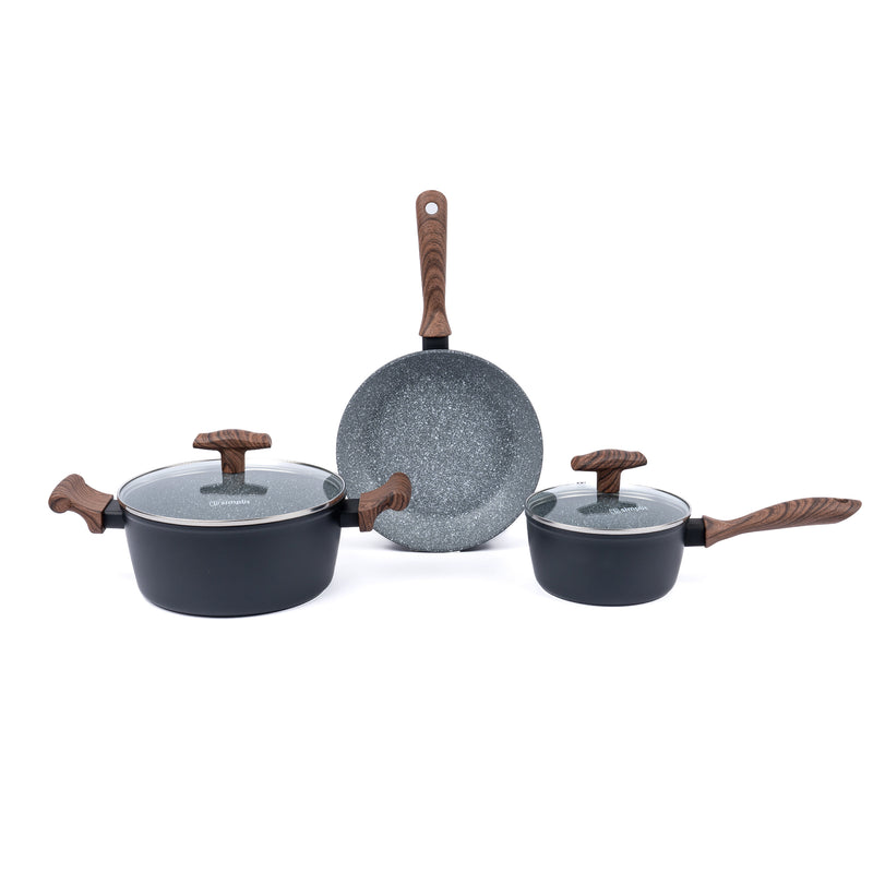 Batería de Cocina Antiadherente Oregon 5 Piezas Simplit