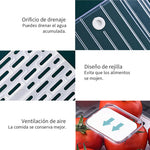 Organizador Refrigerador con Drenaje Grande Simplit