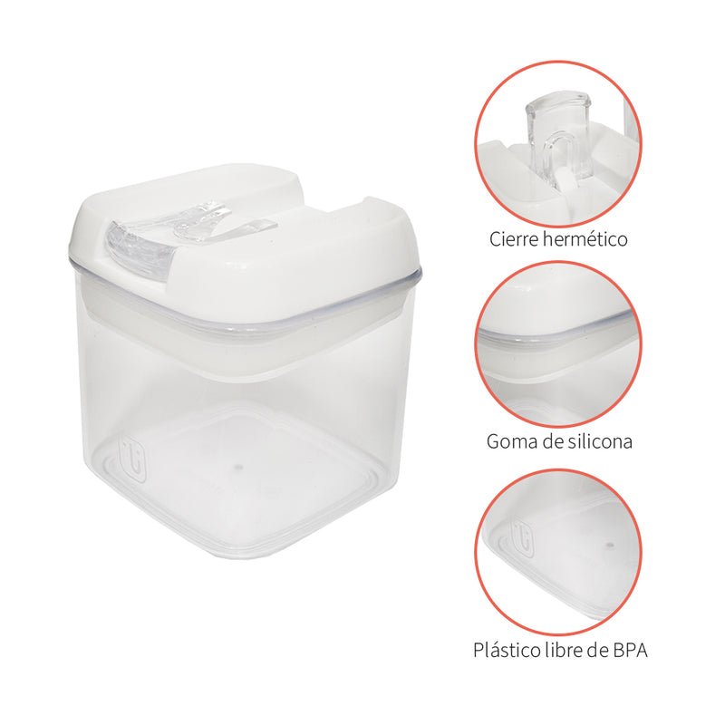 Pack 14 Contenedores Herméticos Plástico Blanco Simplit