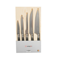 Set Cuchillos 5 pcs Paris Acero Inoxidable Simplit
