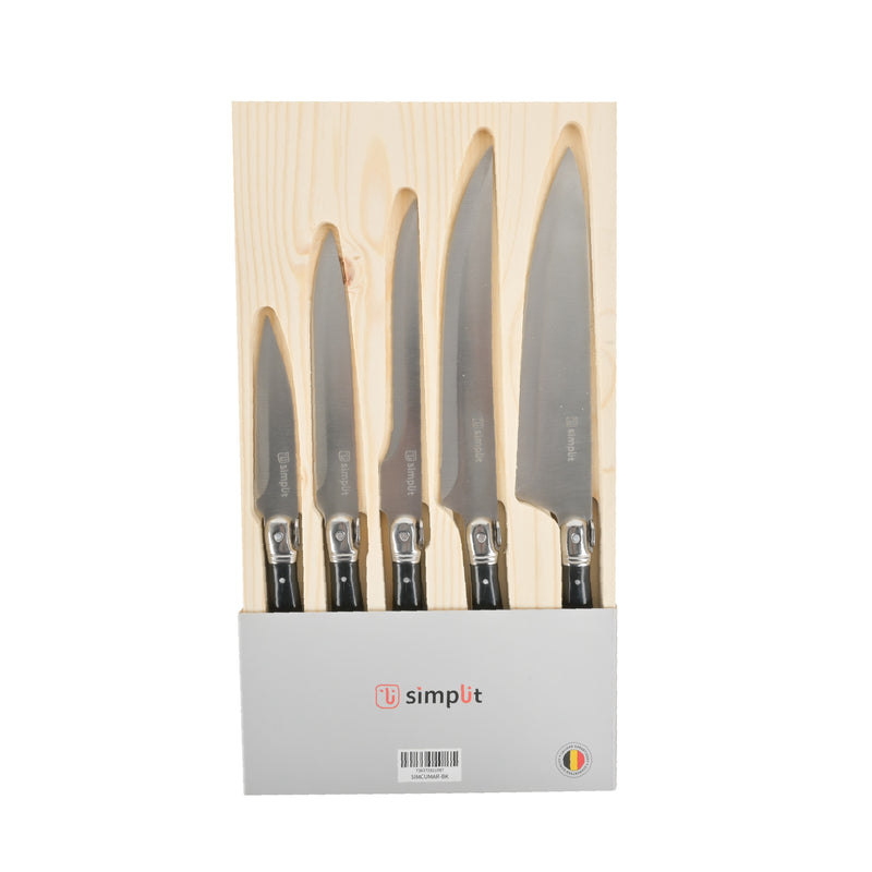 Set Cuchillos 5 pcs Paris Acero Inoxidable Simplit