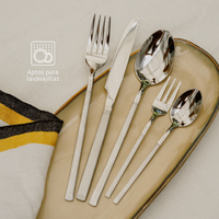 Set de Cuchillería 30 pcs Cubiertos Acero Inoxidable Puglia
