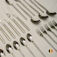 Set de Cuchillería 30 pcs Cubiertos Acero Inoxidable Puglia